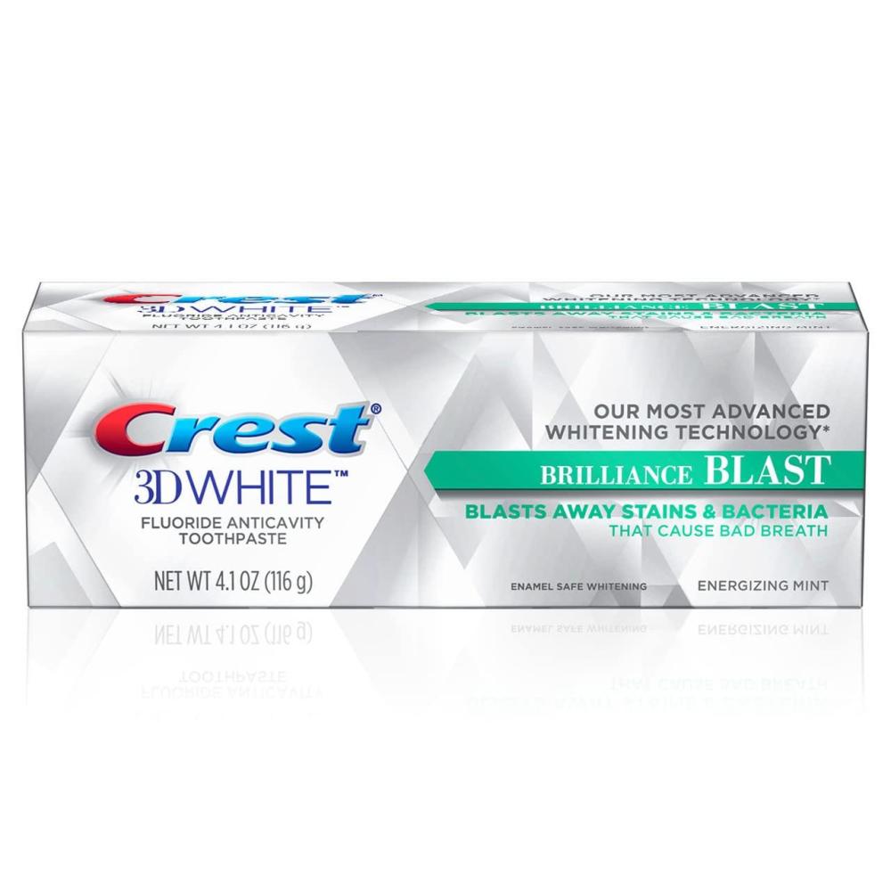 image:imageCrest 3D White Brilliance Luminous Purple Teeth Whitening Toothpaste 46 oz Pack of 3 Anticavity Fluoride Toothpaste Fights 100 More Surface Stains 24 Hour Active Stain PreventionBlast