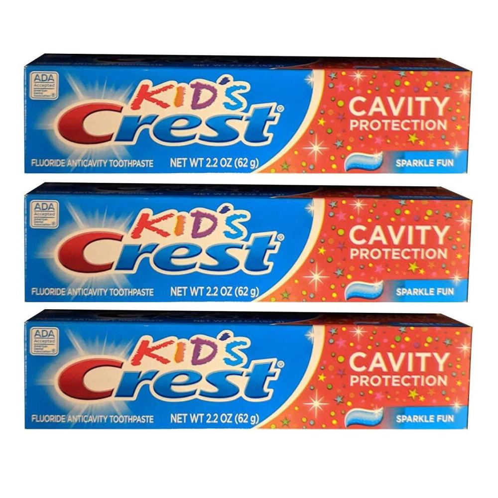 image:imageCrest Kids Cavity Protection Toothpaste for Kids children and toddlers 2 Sparkle Fun Flavor 46 Ounce Pack of 2Unflavored