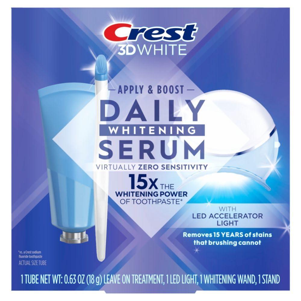 image:imageCrest Whitening Emulsions Leaveon Teeth Whitening Gel Kit With LED Accelerator Light 063 Oz