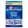 image:imageCrest 3D Whitestrips Vivid Plus Teeth Whitening Strip Kit 10 Treatments  2 Bonus Treatments Each with 1 Upper1 Lower Strip 24 Strips 8 Levels Whiter Teeth Whitening Kit