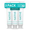 image:imageNative Fluoride Free Toothpaste Whitening  for Adult Kids 2 Oral Care  Wild Mint amp Peppermint Oil Flavor 41oz Pack of 3