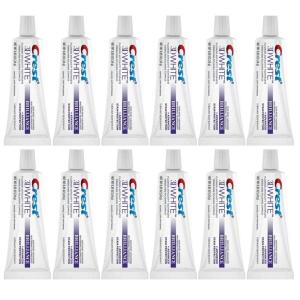 Crest 3D White Brilliance Luminous Purple Teeth Whitening Toothpaste, 4.6 oz Pack of 3, Anticavity Fluoride Toothpaste, Fights 100% More Surface Stains, 24 Hour Active Stain Prevention(Peppermint)