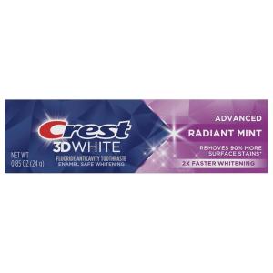 Crest 3D White Brilliance Luminous Purple Teeth Whitening Toothpaste, 4.6 oz Pack of 3, Anticavity Fluoride Toothpaste, Fights 100% More Surface Stains, 24 Hour Active Stain Prevention(Mint)