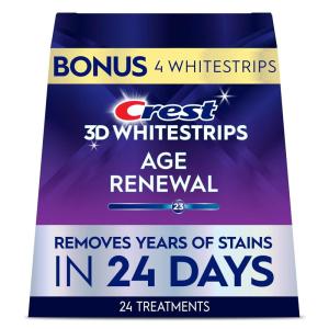 Crest 3D Whitestrips, 1 Week Smile Transformation, Whitestrips 3D White, Teeth Whitening Strip Kit, 14 Treatments (Each with 1 Upper/1 Lower), 28 Strips(Unflavored)
