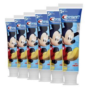 Crest Kid’s Cavity Protection Toothpaste Featuring Disney Junior Mickey Mouse, Strawberry, Ages 3 plus, 4.2 Ounce (Pack of 6)