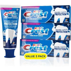 Crest Kids Enamel + Cavity Protection Toothpaste, 4.1oz (Pack of 3)(4.1 Ounce (Pack of 3))
